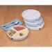 Partitioned Scoop Dish with Lid - Red: Convenient Meal Prep Solution - Buy Online on GoSupps.com