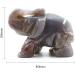 Buy Ouubuuy Elephant Statue - Gemstone Healing Figures | Indian Agate Crystal Elephant for Home Decor - Buy Online on GoSupps.com