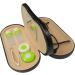 Evelots Double-Sided Contact Lens Case with Mirror - Rigid Outside Soft Inside - Travel Essential - Black - Buy Online on GoSupps.com