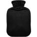 Black Hot Water Bottle with Cover - 2L Heating Bag for Pain Relief | Hand & Feet Warmer for Adults | International Shipping Available - Buy Online on GoSupps.com