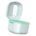 Syrisora prosthesis cup prosthesis case stain removal food law strong plastic drainage design prosthesis cup of artificial teeth tooth cavity (white)