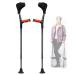 Adult Forearm Crutches Crutches Mobility Device Height Adjustable Aluminum Cane/Black/1 Pair Lucky Star Black 1 Pair