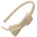 Topkids Accessories Pretty Pastel Bow Alice Band Headband Hair Accessories for Girls & Women Pastel Bow Head Band Hairbands for Girls Cute Pastel Hair Bow (Yellow - Small)