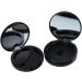 Housoutil 4 Pcs Travel Containers for Creams Round Refillable Cream Containers Compact Single Layer High Disc Mx2pcs Blackx2pcs - Buy Online on GoSupps.com