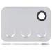 Buy Cosmetics Makeup Mixing Palette - Stainless Steel Professional Blending Plate & Spatula for Perfect Pigment Mixing - Buy Online on GoSupps.com