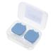 PartyKindom Storage Holder Box Glasses Case Contact Lens Case Glasses Storage Box Travel Container Blue 5.5X2.5X2cm