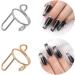 PLCPDM 10 Pack Adjustable Finger Nail Art Finger Rings Women Girl Jewelry Nail Rings Adjustable Fingertip Rings Copper Material Gold-color - Buy Online on GoSupps.com