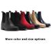 Babaka Waterproof Ankle Rain Boots for Women - Black Matte Chelsea Boots Size 8 - Buy Online on GoSupps.com