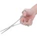 20 cm Stainless Steel Hemostatic Tweezers for Animal Hair Removal | Clamping Tongs with Straight Lace | Durable Cotton Pliers - Buy Online on GoSupps.com