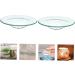 Garneck 6-Piece Glass Bowl Candlestick Set | Candle Heat Plate & Wax Warmer Accessories | Transparent 12x12cm - Perfect for Home D cor - Buy Online on GoSupps.com