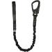 Fusion Tactical 2ft Internal Elastic Bungee Helo Lanyard | 23kN Black | Dual Locking Snap Hook | Military Police Retention Gear - Buy Online on GoSupps.com