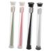 Skisuno 4 pieces soft toothbrush portable children super soft travel toothbrush children's toothbrush together foldable toothbrush camping toothbrush light round tube pregnant woman 1 piece (1 Pack)