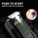 Men's Rechargeable Cordless Electric Shaver LCD Double-Blade Razor & Hairdressing Scissors - Green - International Shipping Available - Buy Online on GoSupps.com