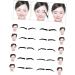Beavorty 30 Pcs eye brow stencils on Eyebrow template shaping tools eyebrow card eyebrow trimming set - Buy Online on GoSupps.com