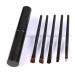 PLAFOPE 5pcs Eyeshadow Brush with Case Eyeshadow Brush Kit Black Liner Brush for Eyes