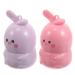 COMPUKAS Set of 2 Moisturizing Lipsticks Color Changing Lip Balm Bunny Shaped Lipstick Color Changing Lip Tint Tinted Stain Gloss Balm for Women and