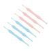 Hemoton 6 Pcs Double-Headed Spiral Ear Spoon Spatula Set Care Kit Stainless Steel Cleaner Ear Cleaning Spoons Limpiador De Oidos Earbuds Ear Wax Pickers Wax Removers Delicate Random Color 10x0.9x0.8cm