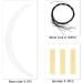 kawehiop Eyebrow Ruler Tool Cosmetic Fittings Positioning Tools Ladies Eye Brow Drawing Stencil Measurement Makeup Fitting - Buy Online on GoSupps.com
