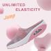 LELEBEAR Air Cushion Slip-On Walking Shoes for Women - Orthopedic Diabetic Sandals with Socks, Pink, Size 6 - Buy Online on GoSupps.com