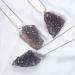 Crystal Stone Natural Crystal Amethyst Cluster Pendant Irregular Gemstone Necklace Presents - Buy Online on GoSupps.com