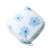 Fiyson 2 Periods Bag Sanitary Napkin Storage Bag 12.5 * 12 * 4.5 cm Women's bandage Storage bag with zipper for tampons tampon bag women's sord organizer (blue)