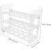 Hohopeti Egg Storage Rack Egg Holder for Fridge Eggs Egg Storage Stand Egg Rack for Fridge Door Dedicated Box White 25.00X20.00X11.00CM - Buy Online on GoSupps.com