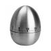 Stainless steel egg-shaped timer morning toothbrush quick timer 60 minutes counting metal manual reminder timer stainless steel