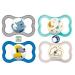 MAM Day & Night Air Silicone Pacifier Set for Boys (6-16 Months) - 4 Pack with 2 Sterilized Transport Boxes - International Shipping Available - Buy Online on GoSupps.com