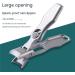 Nail Clippers for Men Toe Nail Clippers with Catcher Clippers for Thick Nails for Seniors Stainless Steel Heavy Duty Fingernail Clippers Wide Opening Nail Cutter with Catcher File (Color : A+b) - Buy Online on GoSupps.com