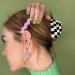 TODEROY Checker Claws Tortoise Barrettes - No-Slip Grip Hair Clips for Women - 80s Aesthetics Large Hair Accessories - Buy Online on GoSupps.com
