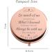 Dyukonirty Rose Gold Compact Mirror - Unique Teacher Gift for Women | Great for Teachers Day, Birthday, Wedding, Graduation | Travel Mirror - Buy Online on GoSupps.com
