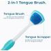 Oral Hygiene Brush & Tongue Cleansing Gel Kit | Mint Gel + Tongue Cleaner Brush | Remove Bad Breath | 2PC Set - Buy Online on GoSupps.com