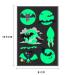 Halloween Temporary Tattoo Kit - 100 PCS Glow in the Dark Body Stickers | Luminous Face Fake Tattoos for Monster & Vampire Costumes - 3D Makeup Party Favors for Kids & Adults - Buy Online on GoSupps.com