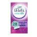 Lil-Lets Non-Applicator Super Plus Extra Tampons 28 Count (1 Pack) for Very Heavy Flow 5 Droplets Plant-Based SmartFit Non-App Tampon Size Super Plus Extra 28 Count