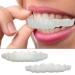 Fake Braces Upper and Lower Teeth Simulation Braces Whitening Set Second Generation Silicone Simulation Teeth False Braces Snap On Smile