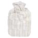 Hugo Frosch hot water bottle classic 1.8 l with animal fur cover white