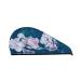 Bright Colorful Iris Flowers Microfiber Hair Towel Soft Super Absorbent Hair Towel Wrap for Women Coral Velvet Quick Dry Hair Cap for Long Curly and Thick Hair