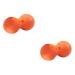 Healeved 2 STK peanut massage ball foot vault massage device lacrosse massage massage roller in peanut shape muscle roller rolling ball massage acupuncture massage relaxation ball yoga epp fitness