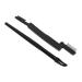 Yosoo Black Plastic Ergonomic Handle with Folding Eyelash Comb Lazy Quick Eye Makeup Tool for Beginners Easy Steel Silicone Without Jumping Out Folding Tools