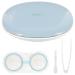 Healvian Kasten Accompanying Box for contact lenses Contact case keeper mucus of the contact lens solution contact lensetui sweet mirror foil lens holder lentil holder invisible glasses case white white 10.2x7.8cm