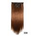 Iluu 22 Straight Synthetic Clip-in Hair Extensions | #30 Strawberry Blond | 16 Clips | Various Styles for Women - Buy Online on GoSupps.com