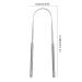 Buy Stainless Steel Tongue Scraper for Adults - Effective Tongue Cleaner to Reduce Bad Breath | ibuloule - Buy Online on GoSupps.com