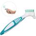 Denture Brush with Multi-Layered Soft Bristles - Effective Plaque & Bacteria Removal - Prevent Dental Calculus - Safe & Nontoxic Dental Cleaner - Buy Online on GoSupps.com