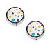 (Beautiful Polka Dot) Round Pill Box 3 Compartment Pill Box Mini Decorative Pocket Purse Portable Travel Medicine Tablet Vitamin Holder Organizer Pill Case