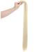 Long Straight Clip-In Ponytail Extension - Bleach Blonde 32 Inch - Buy Online on GoSupps.com