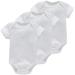 Bestele Baby Bodysuits Bodysuit for Newborn Boys and Girls Cotton Baby Onesies Rompers Short Sleeve for Toddler Infant 0-3-6-9-12-18-24 Months Coverall Undershirt Set 3*Plain White 3-6 Months