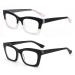 Oprah Style Readers for Women Blue Light Blocking Reading Glasses Cute Oversized Stylish Computer Readers Black/Blackpink 1.0 x