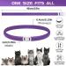 Calming Collar for Cats - Anxiety Relief and Natural Calm Treatment - Adjustable, Waterproof, Pheromone-Infused - 2 Pcs Purple - 60 Day Supply - for Kittens and Medium to Large Cats - Buy Online on GoSupps.com