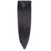 Pieces/Set Of 22 Inches Wig 140g Straight 16 Hair Clips Wig Style Artificial Hair Clip Heat Resistant 22inches color1B