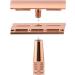 Jodial Rose Gold Double Safety Razor - Reusable Razor with 5 Platinum-Coated Blades | Eco-Friendly Shaving Solution - Buy Online on GoSupps.com